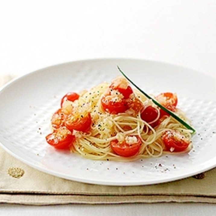トマトの冷製スパゲッティー